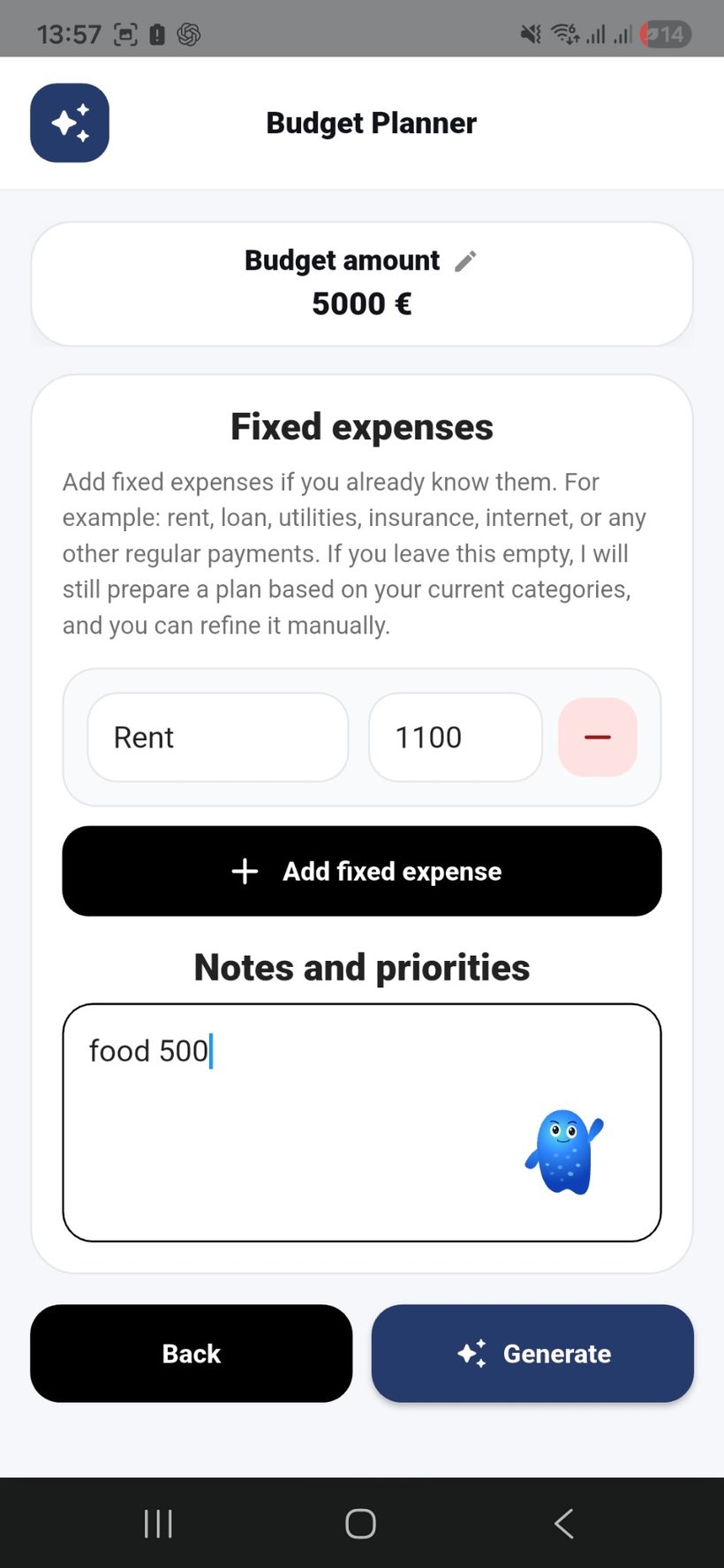 Budget â€” screen 7